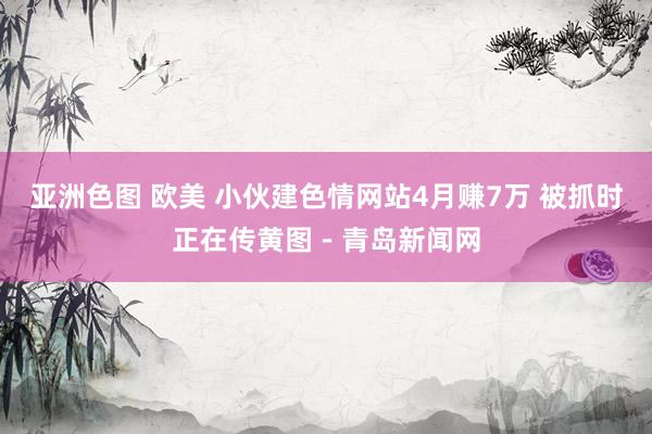 亚洲色图 欧美 小伙建色情网站4月赚7万 被抓时正在传黄图－青岛新闻网