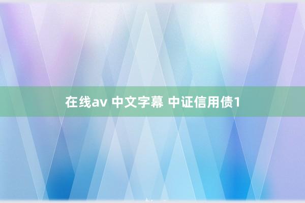 在线av 中文字幕 中证信用债1